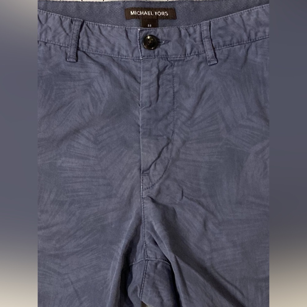 Michael Kors Men’s Size 33 Flat Front Blue Shorts‎